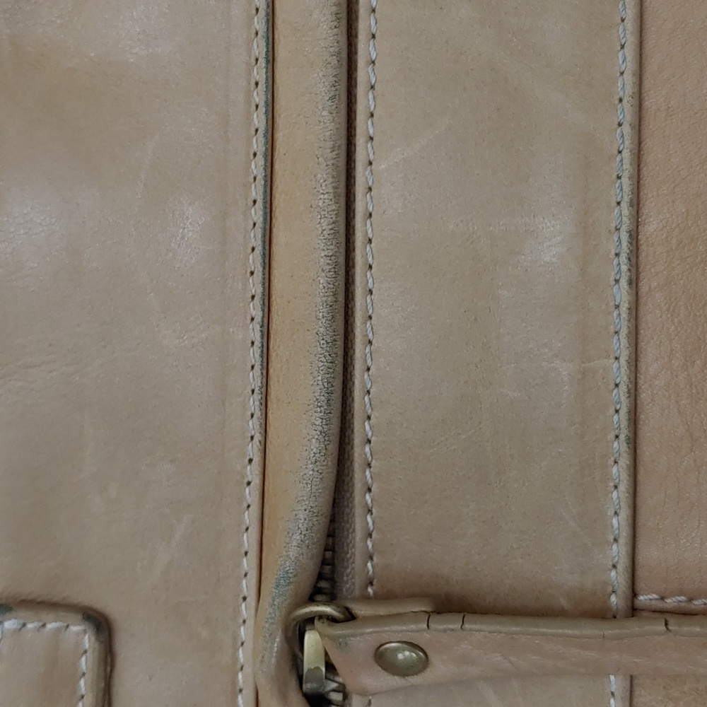 Ameri Leather Messager Bag With Cotton Shoulder S… - image 4